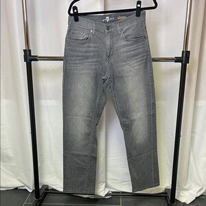 7 For All Mankind Men's slimmy slim-fit straight leg Jeans Gray size 31